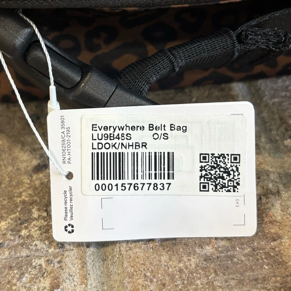 NWT Lululemon Everywhere Belt Bag Leopardo Shift Midi Desert Khaki/Night Brown - Picture 10 of 11